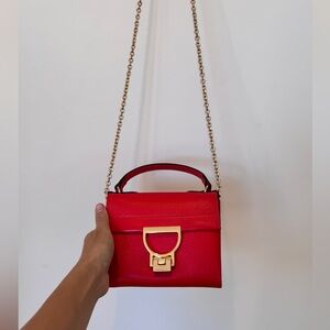 Real leather Coccinelle mini bag